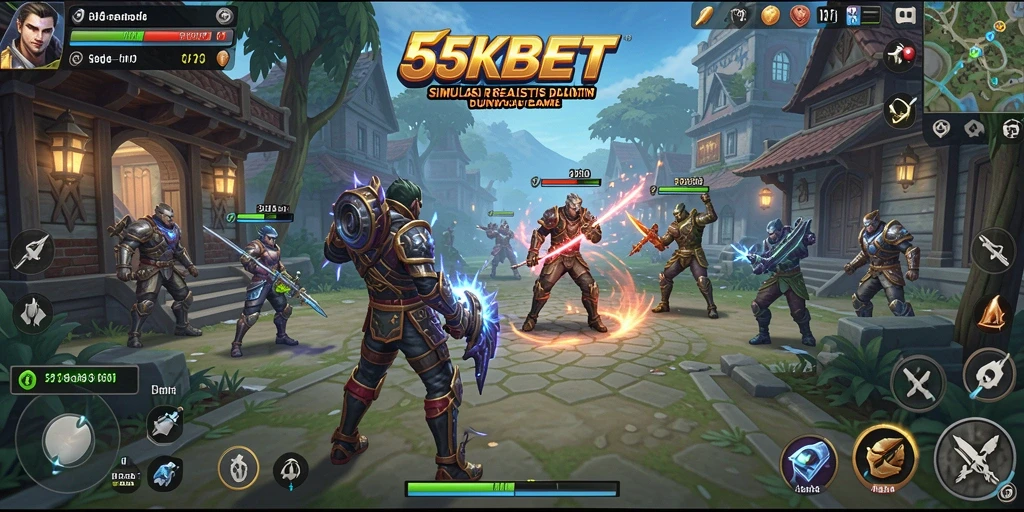 Tampilan gameplay 55KBET yang dinamis dan menarik.