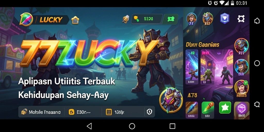 Tampilan antarmuka 777LUCKY yang menarik dan intuitif.