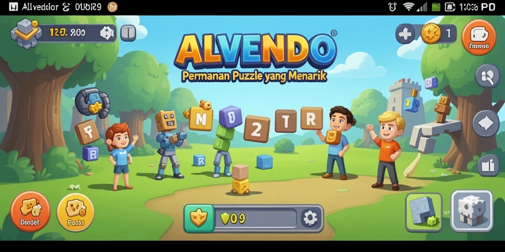 Tampilan gameplay seru dan menantang dari ALVENDO.