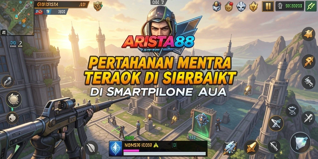 Tangkapan layar ARISTA88 menampilkan strategi Tower Defense yang dinamis.