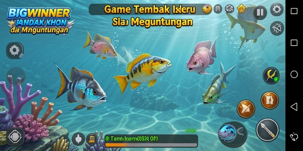 Tampilan gameplay seru Tembak Ikan BIGWINNER dengan grafis menarik.