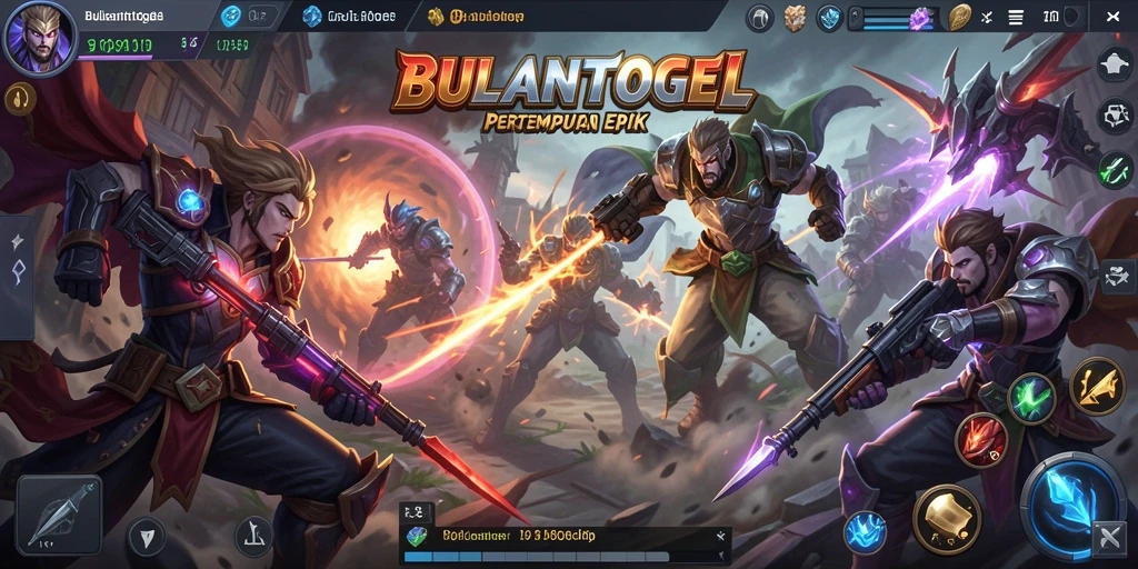 Tampilan gameplay MOBA yang seru dan dinamis di BULANTOGEL.