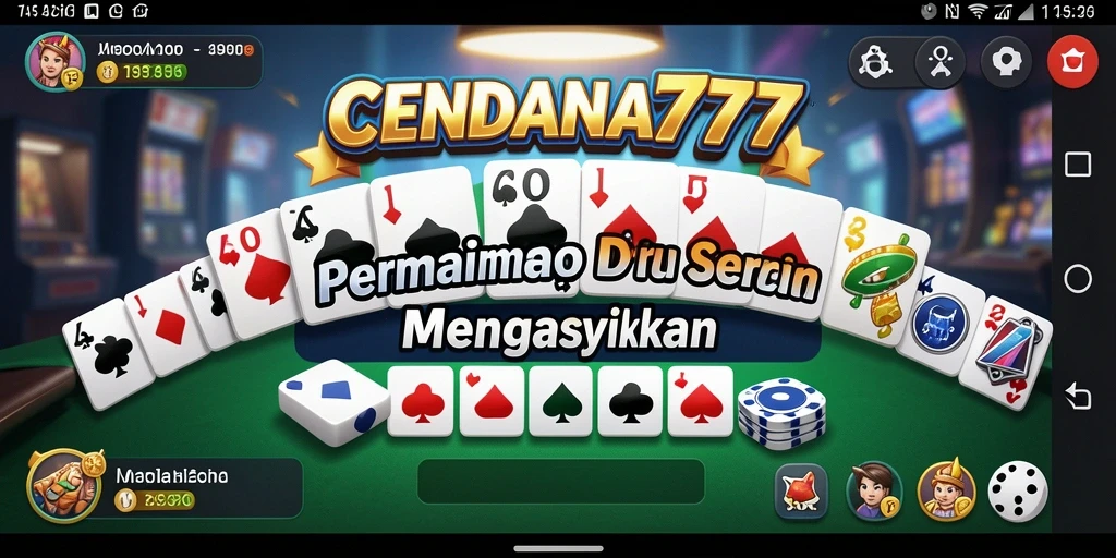 Tampilan menarik dari gameplay Domino CENDANA777 yang seru.