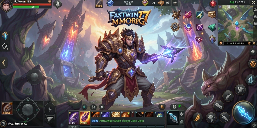 Gambaran gameplay seru dalam dunia MMORPG FASTWIN77.