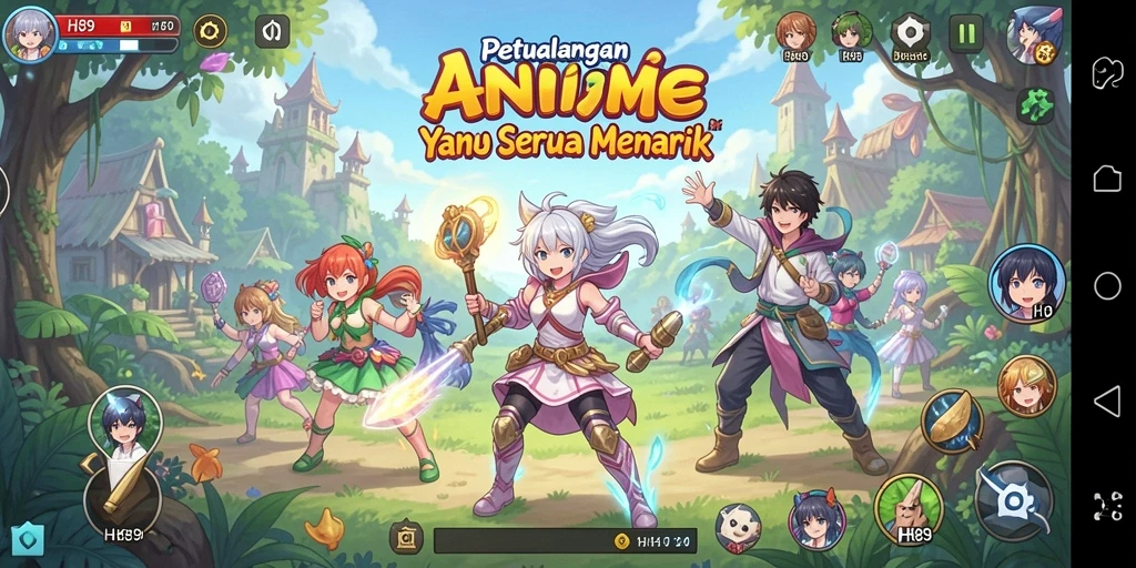 Tampilan permainan H89 yang menggugah selera para penggemar Anime.
