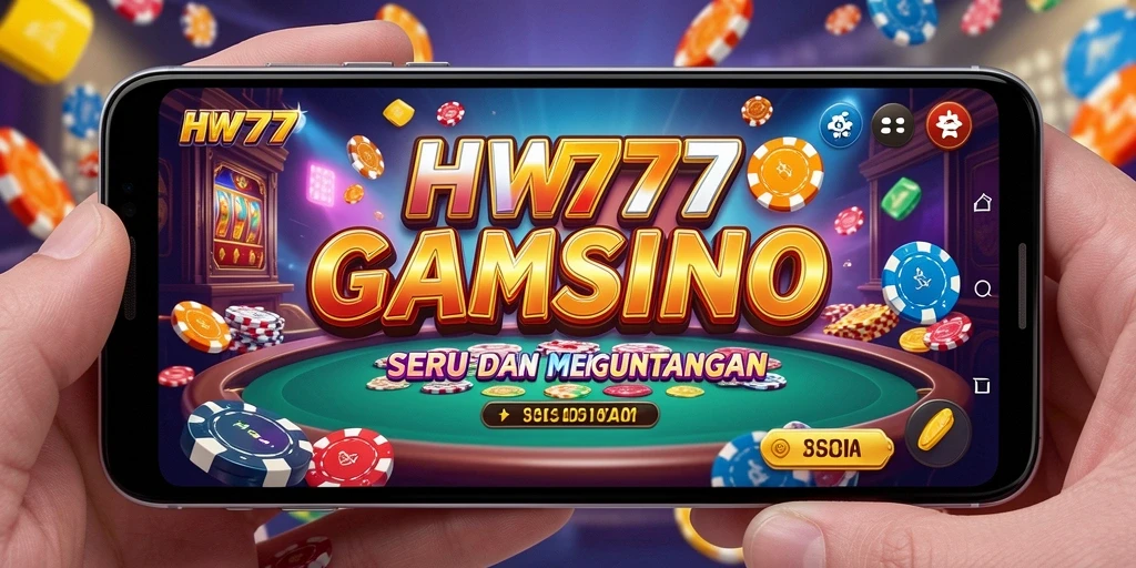 Tampilan gameplay Kasino yang menarik dalam aplikasi HW777.