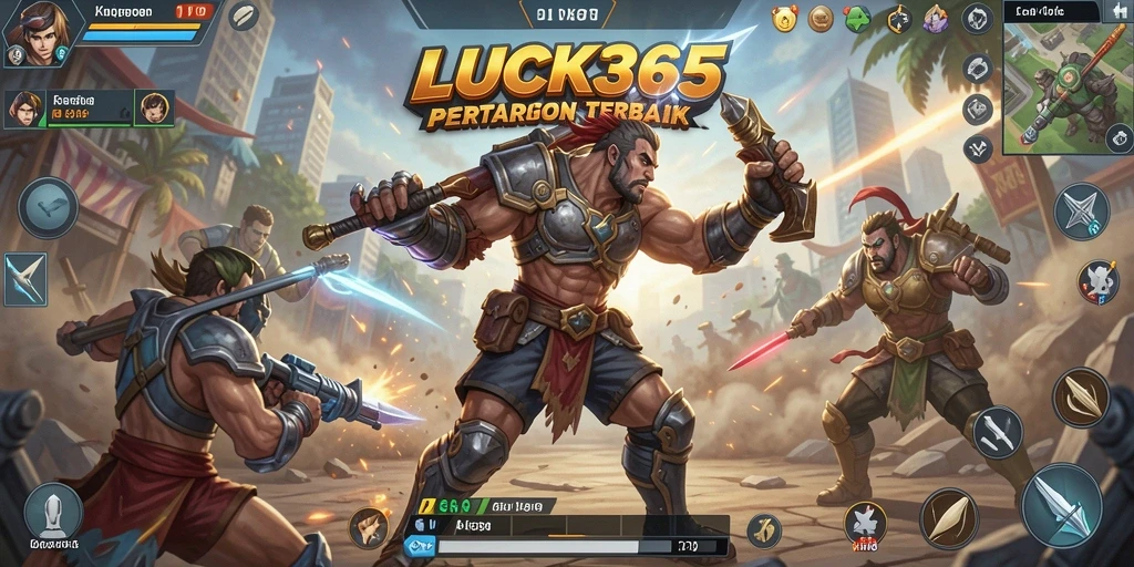Gameplay seru LUCK365 dalam pertarungan Battle Royale yang mendebarkan.