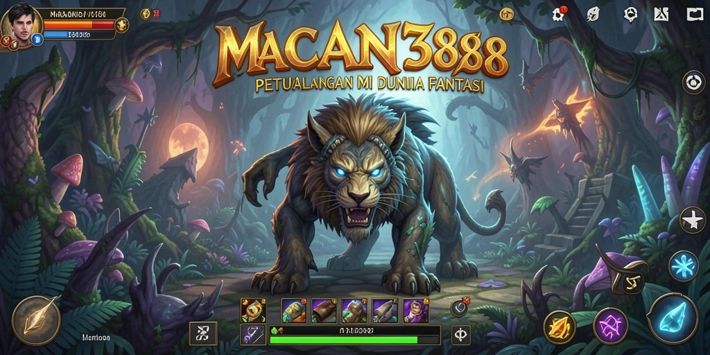 Screenshot utama <strong>MACAN388</strong> menampilkan aksi seru dalam perjalanan petualangan.