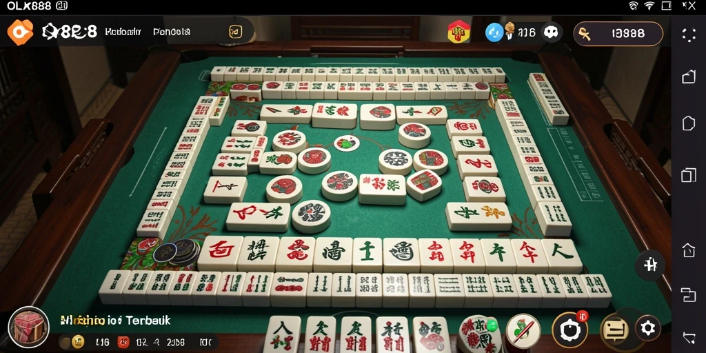 Tampilan gameplay Mahjong yang seru dan menarik.