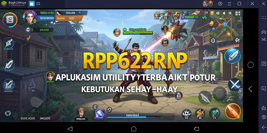 Tampilan antarmuka utama RP62RP yang intuitif dan ramah pengguna.
