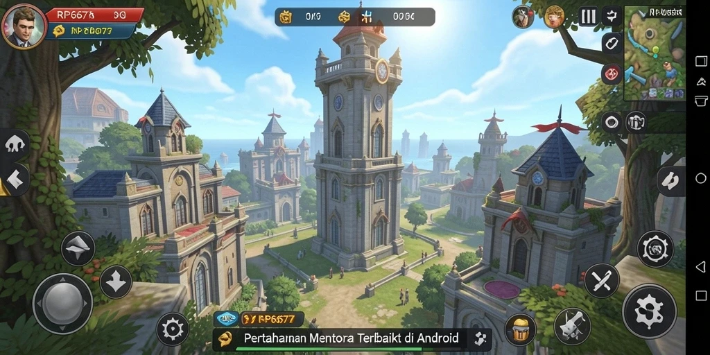 Tampilan gameplay seru dari RP6677 Tower Defense.