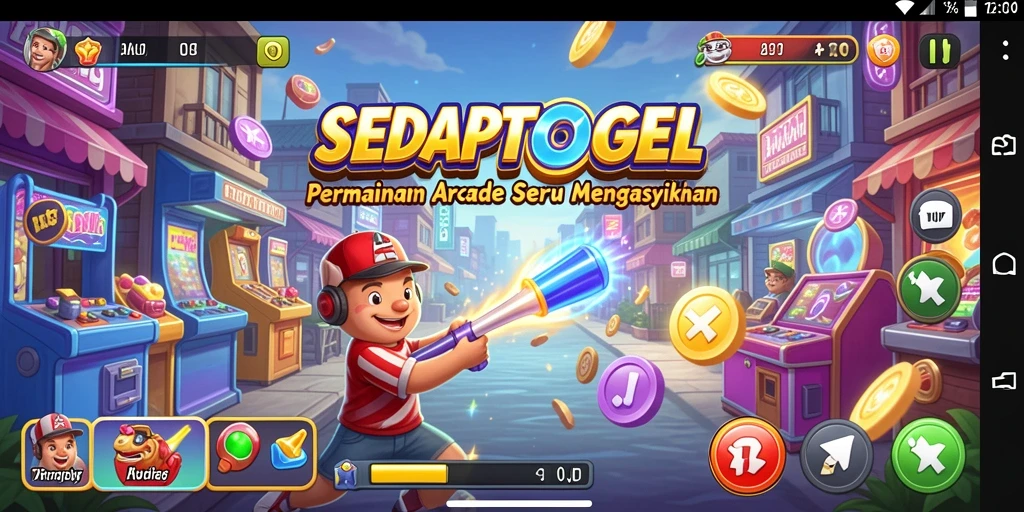 Tampilan gameplay menarik dari SEDAPTOGEL di layar.