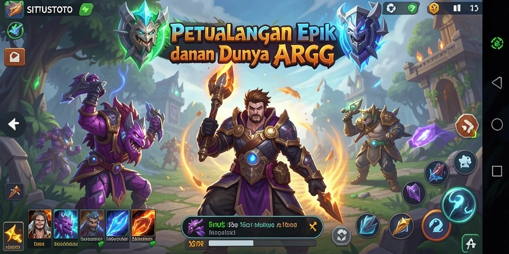 Tampilan gameplay epik dari SITUSTOTO dalam dunia ARPG.
