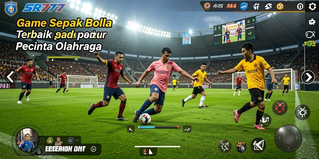 Tampilan gameplay SR777 yang memukau dalam pertandingan sepak bola.