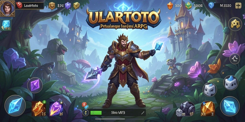 Tampilan gameplay ULARTOTO yang menegangkan dan visual memukau.